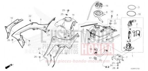 RESERVOIR A CARBURANT CRF125FS de 2025